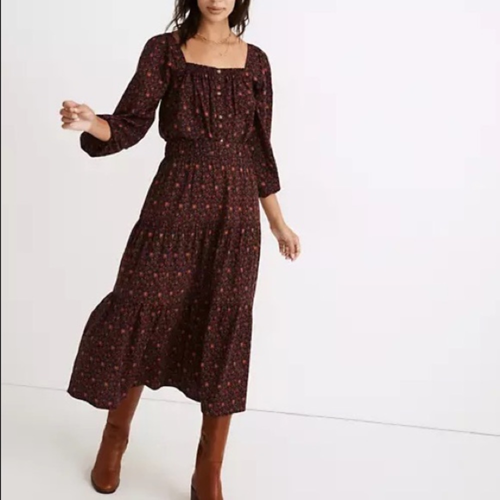 NWTs Madewell Orchard Tiered Maxi Skirt and Top